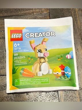 LEGO Creator Bunny Figure in Tan with Pink & White Accents